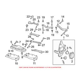 Genuine Mercedes-Benz Suspension Track Bar Nut - Outer (Outer) 0029904354